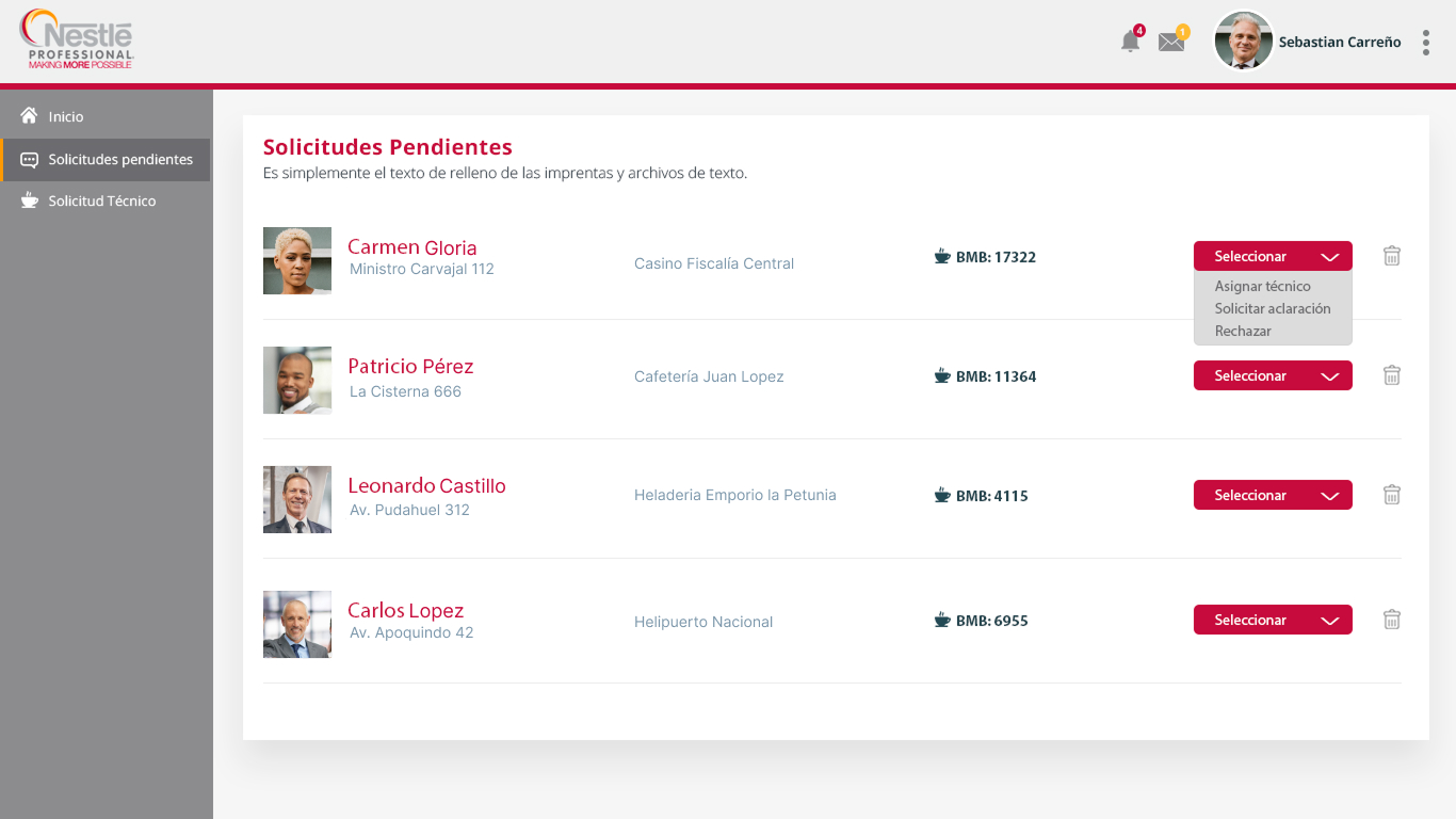 Portal de productores lecheros para Nestlé, plataforma de gestión de la cadena de suministro para la compra de leche a pequeños y medianos productores